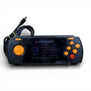 Atari Flashback Portable Classic Game Console Handheld Black Orange SD Slot
